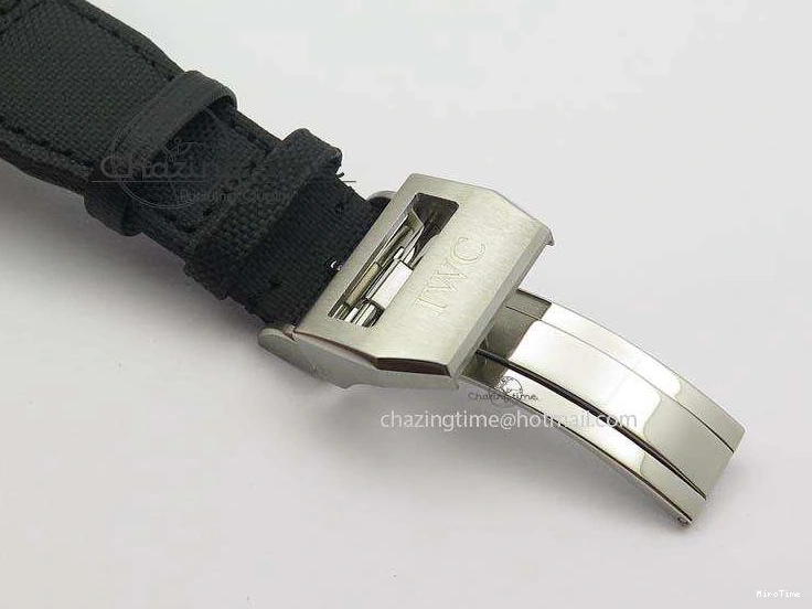 MIROTIME 0414 Pilot Chrono IW388003 Real Ceramic V6F Best Edition Green Markers On Black Nylon Strap A Effortless 7283